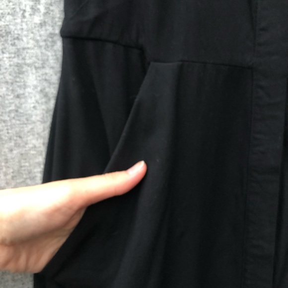 AllSaints Black Collared Tank Dress w/ Pockets - Picture 4 of 7